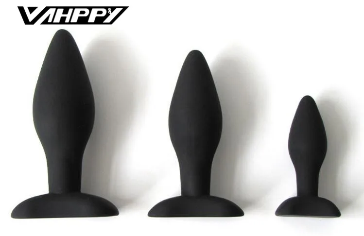 Черный Конус Силиконовые Butt Plug Анальный Секс игрушки для Для мужчин женщина