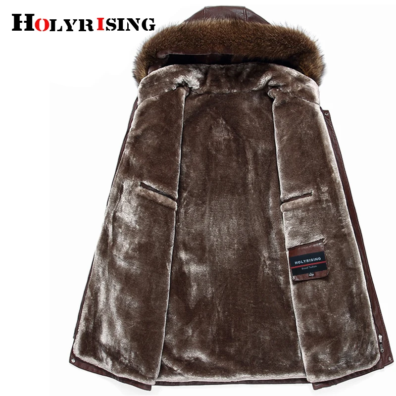 Holyrising меховое пальто мужские натуральные меховые куртки из натурального меха