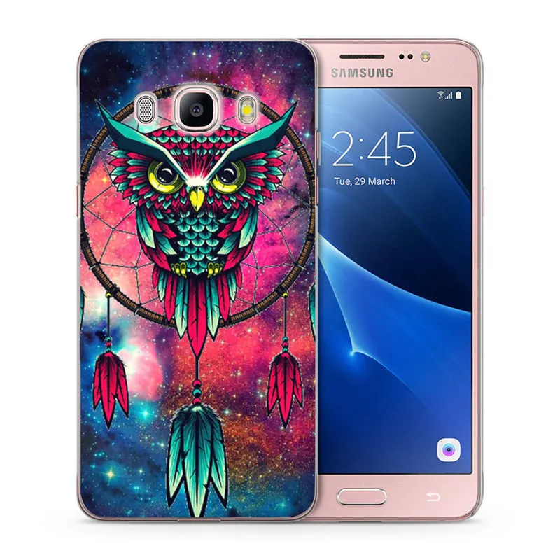 Для Samsung Galaxy A3 A5 2017 чехол мягкий тигр филин Роза узор окрашенный для телефона S8plus
