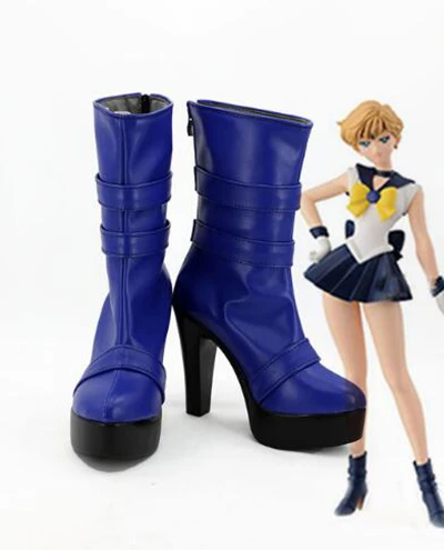 Sailor Moon Uranus Cosplay Boots Shoes Costumes Accessories Halloween Party for Adult Women Custom Made | Тематическая одежда и