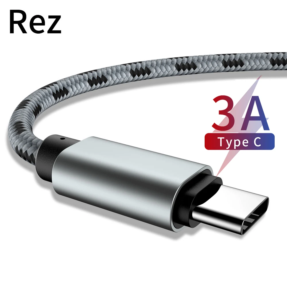 REZ X4 usb type C кабель для samsung S10 huawei P30 Pro Быстрая зарядка мобильный телефон USB Xiaomi