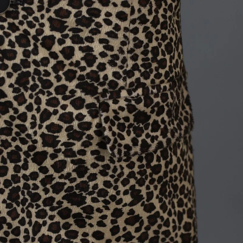 Pyjtrl Для мужчин прилив печати леопарда DJ этап певица ночной клуб Свадебный костюм