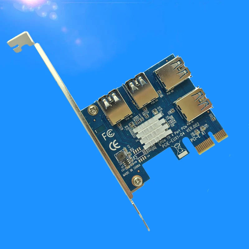 PCIe 1-4 PCI express 16X слоты переходная карта PCI-E 1X к внешнему 4 PCI-e слот-адаптер порт