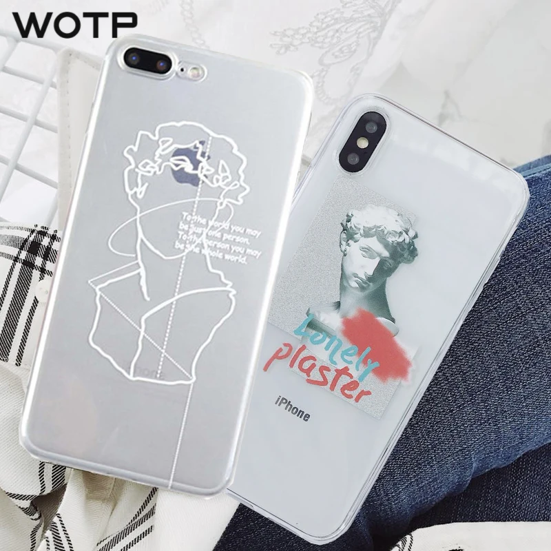 WOTP Классический чехол для телефона с принтом Давида iphone 11 11Pro Max XS X XR 6 6S 7 8 Plus