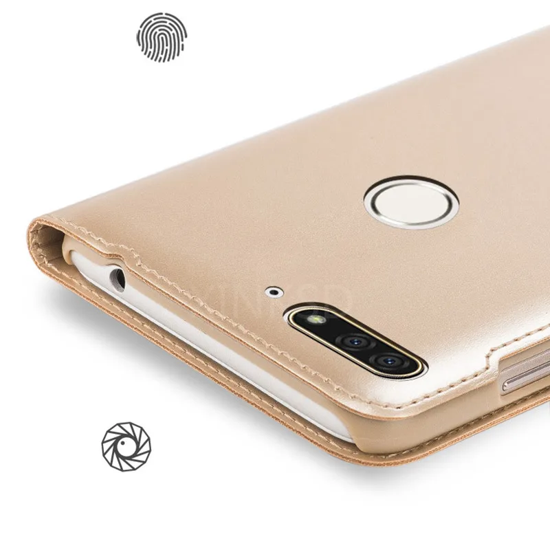 Флип-кейс с функциональным окошком чехол для huawei P20 P10 P9 P8 lite P Smart Y5 Y6 Y7 Y9 бумажник чехол на Honor 7A 7C Pro 7X8 9 10 lite 6A 6X