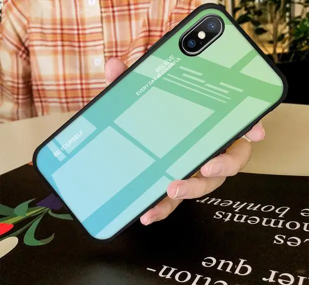 3 Градиентные Чехлы для телефона из закаленного стекла для Meizu 15 16th Plus 16x M6 M5 Note 8 9 V8 X8 M6s, полный защитный чехол - Цвет: 3