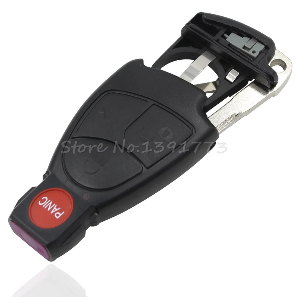 Dandkey 4 Пуговицы 3 + 1 Автозапуск smart key fob случае В виде ракушки с Батарея держатель