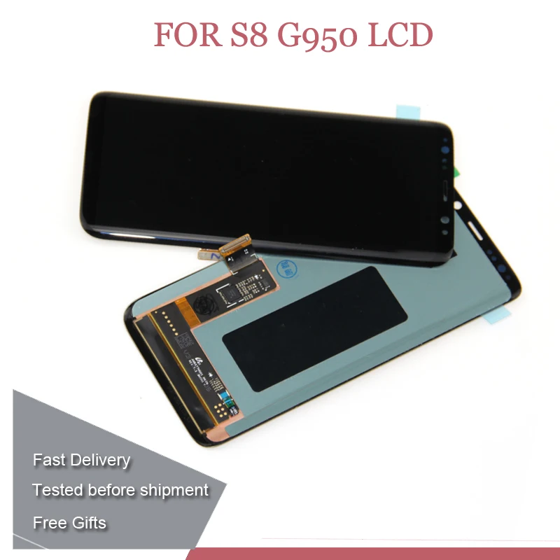 Для SAMSUNG Galaxy S8 G950 G950F ЖК дисплей сенсорный экран дигитайзер для Samsung lcd