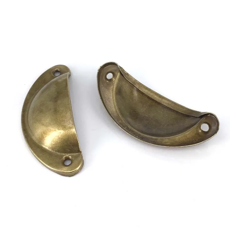 Винтажные латунные ручки для выдвижных ящиков в виде ракушек 82 мм 15 шт.|handle bag making