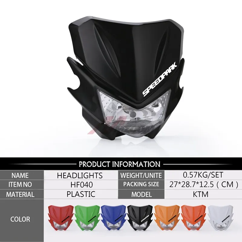 Универсальный комплект фар 12 в 35 Вт для KAWASAKI YAMAHA SUZUKI HONDA KTM внедорожный велосипед