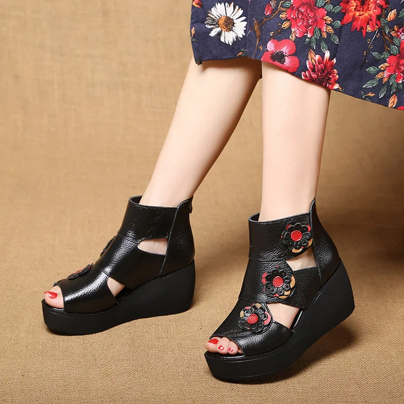Лидер продаж Новинка 2020 года Летняя женская обувь ручной работы из воловьей кожи