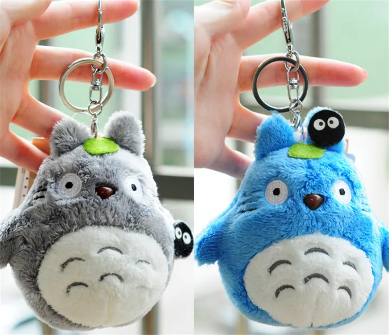 

10cm Kawaii My Neighbor Totoro Plush Keychain Anime Totoro Plush Toy Stuffed Totoro Pendant Doll