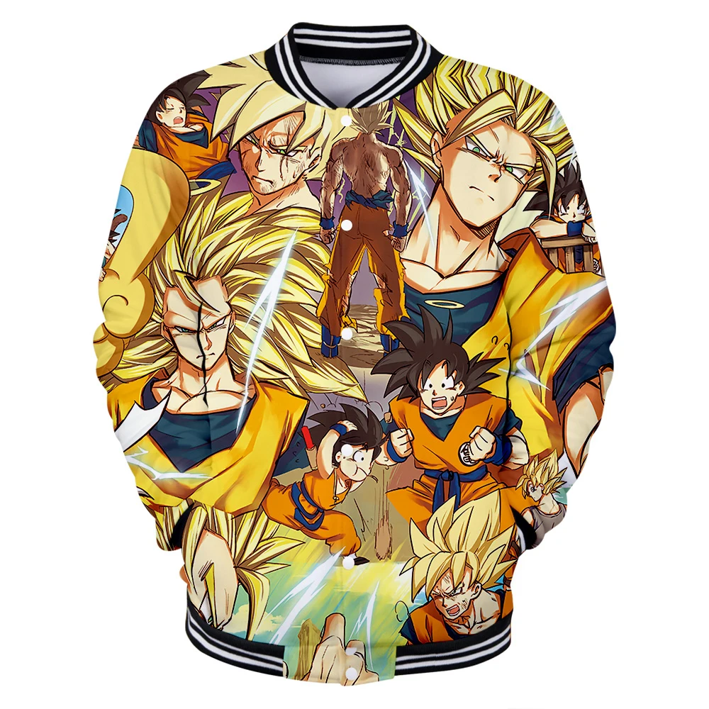 Лидер продаж японского аниме Dragon Ball Z толстовки Осень Новые футболка с капюшоном