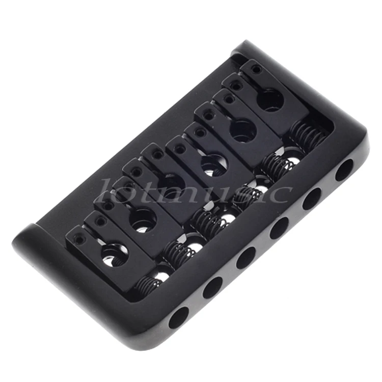 Фиксированный мост твердый задний аксессуары для электрогитары черный хром 6