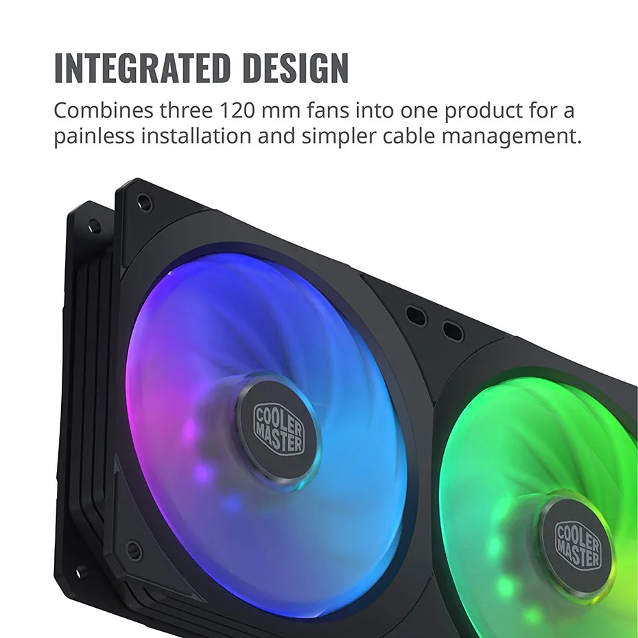 Cooler Master MFX-B2D3-18NPA-R1 SF240 SF360R ARGB 360 мм квадратная рамка адресуемый RGB светодиодный вентилятор 360 водный Coo светодиодный сменный вентилятор