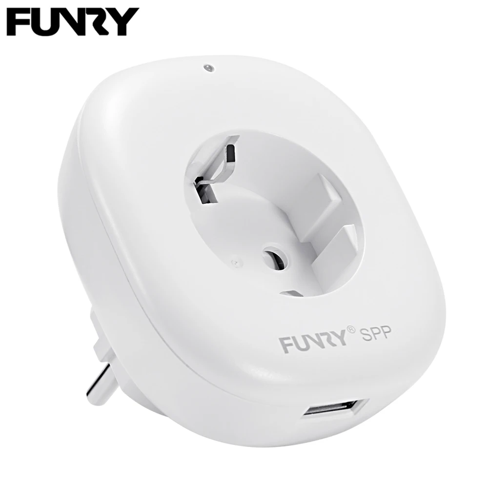 Funry SPP WiFi Smart ЕС Plug Разъем Мощность Розетка с USB умный дом автоматизация приложение таймер Wi-Fi Управление для Android /iOS AC100-240