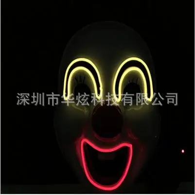 Маска клоуна со светодиодной подсветкой на новый год 2017 | Дом и сад