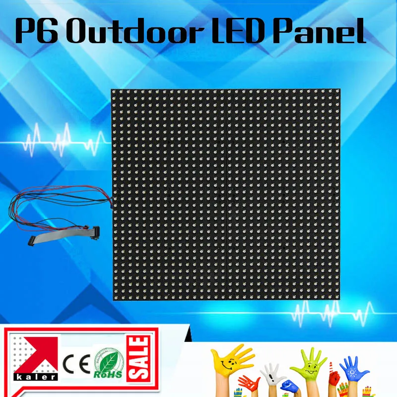 

kaler p6 led module outdoor panel 192*192mm 1/8 scan 3IN1 RGB led display modules p6 outdoor video led panel pantalla