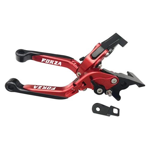 Красный SEMSPEED FORZA парковочные рычаги для Honda Forza300 Forza250 Forza125 2010- ЧПУ мотоциклетные регулируемые складные тормозные рычаги сцепления - Цвет: Красный