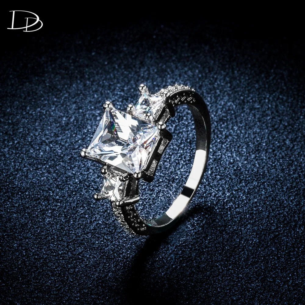 Кольцо DODO женское из меди и циркония винтажное ювелирное изделие с тремя