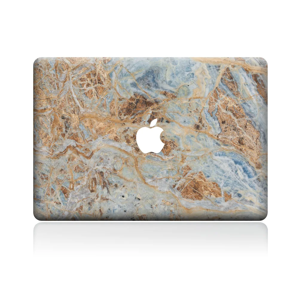 Двухцветная мраморная наклейка на ноутбук для MacBook Air Pro Retina 11 "13" 15 "