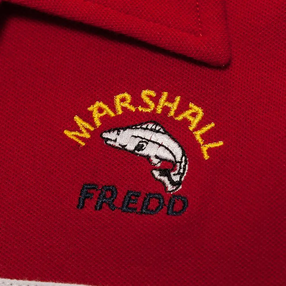 Fredd Marshall летняя Новинка 2019 Мужская рубашка поло с вышитой акулой деловая