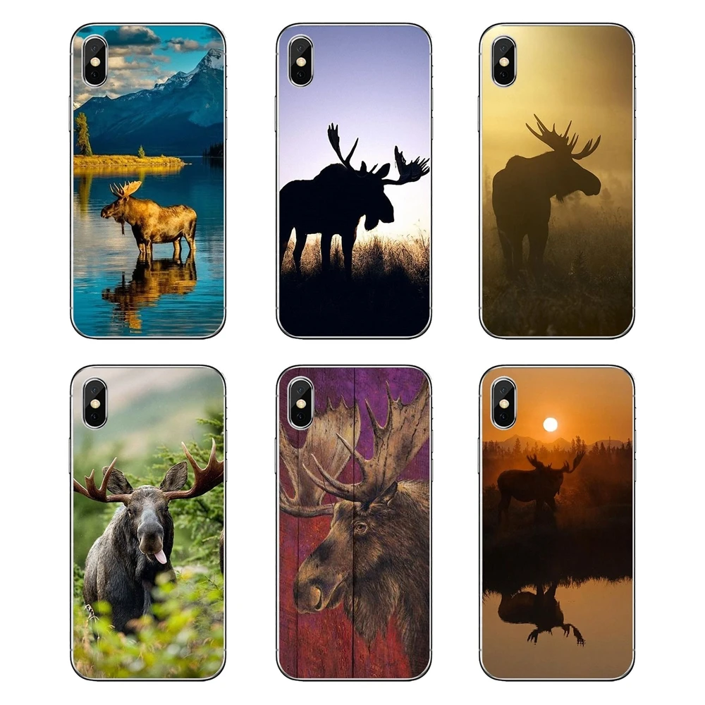 Мягкий прозрачный чехол с животными Alaska Bull Moose для Xiaomi Mi A1 A2 5X 6X 8 lite SE Pro Max Mix 2 2S 3 Mi5