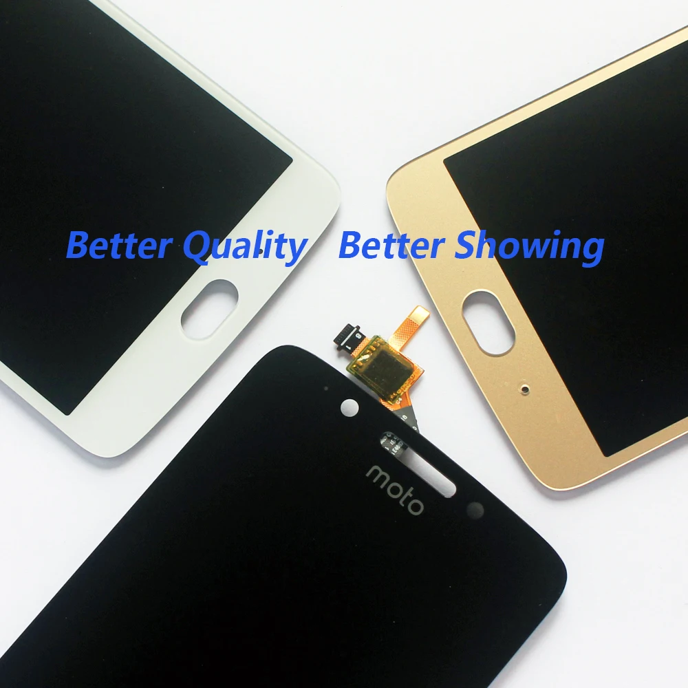 Протестированный ЖК-дисплей для Motorola Moto G5 XT1672 XT1676 сенсорный экран дигитайзер сенсорная стеклянная панель в сборе рамка