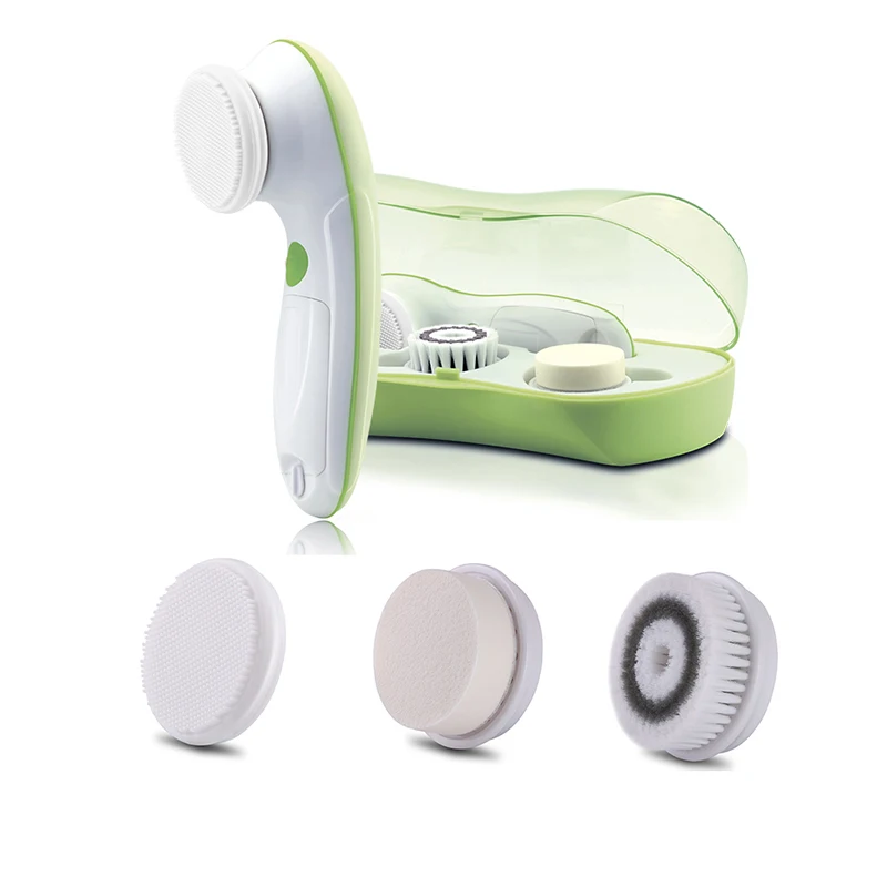 TOUCHBeauty 3 in1 Вращающаяся Щетка Для Чистки Лица набор с 3 Замены Щетки, 2 Скорости с ящик для хранения TB-0759A