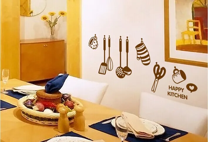 DIY Съемная Наклейка на стену s ресторан/кухня/посуда/холодильник наклейка на стену кухни s AY6017