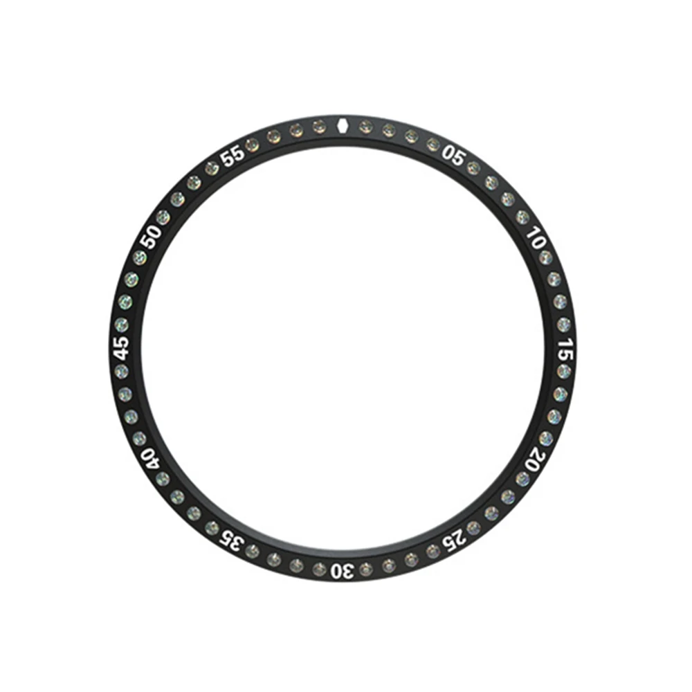 Black Бриллиантовая оправа кольцо для samsung Galaxy Watch 46 мм/42 мм/gear S3 клеющаяся крышка из нержавеющей стали защита от царапин столкновения - Цвет: Black