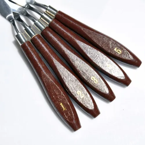 5pcs Stainless Steel Mixed Scraper Set Spatula Knives Knife Multi Function Pen | Канцтовары для офиса и дома