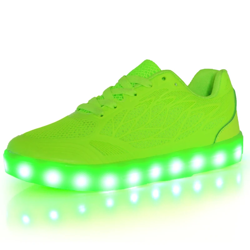 ПРИВЕЛО Обувь 8 Цветов 2017 Chaussures Женщины Светодиодные Usb Зарядки Огни Испуская