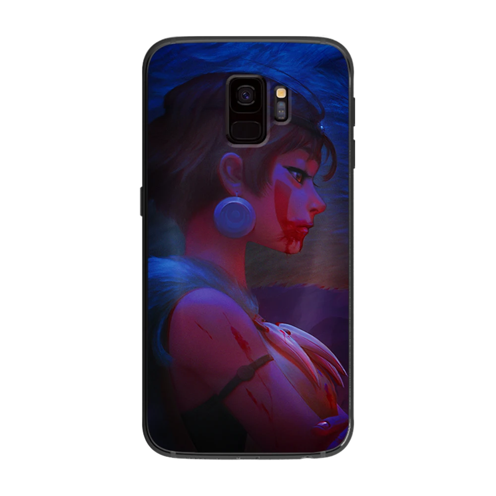 Hayao miyazaki's princess mononoke animation For Samsung Galaxy A5 A6 A7 A8 A9 2018 2019 Plus M10 M20 M30 Soft phone case | Мобильные
