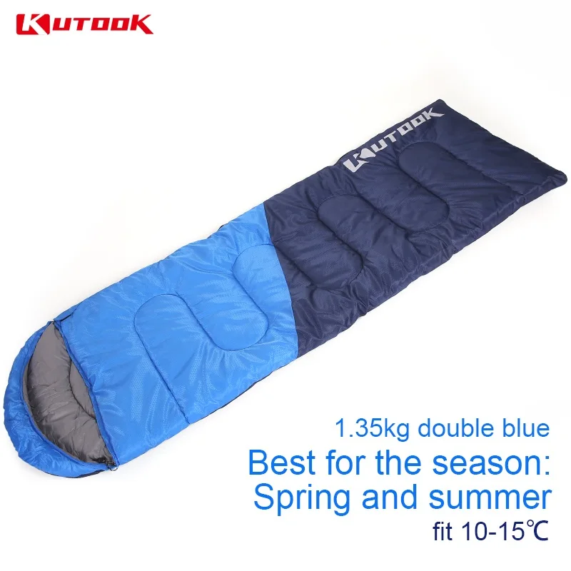 Blue 1.65 cm Спальный мешок для KUTOOK, весенний и осенний хлопковый спальный мешок, воздушный диван для музыки, вечерние спальный мешок для отдыха на природе, портативный термо-мешок - Цвет: Blue 1.65 cm