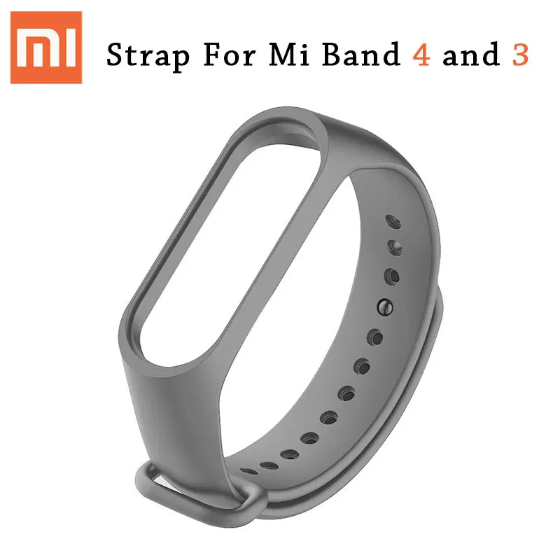 Deep Gray Силиконовый mi Band 3 4 ремешок для оригинальной Xiaomi mi Band 4 mi band 3 браслет часы сменный ремешок на запястье Карлос Корреа аксессуары - Цвет: Deep Gray
