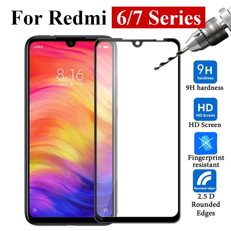 Защитное стекло для Xiaomi mi redmi note 7 pro 6 6a Защитная пленка экрана redmi6 note6 a my