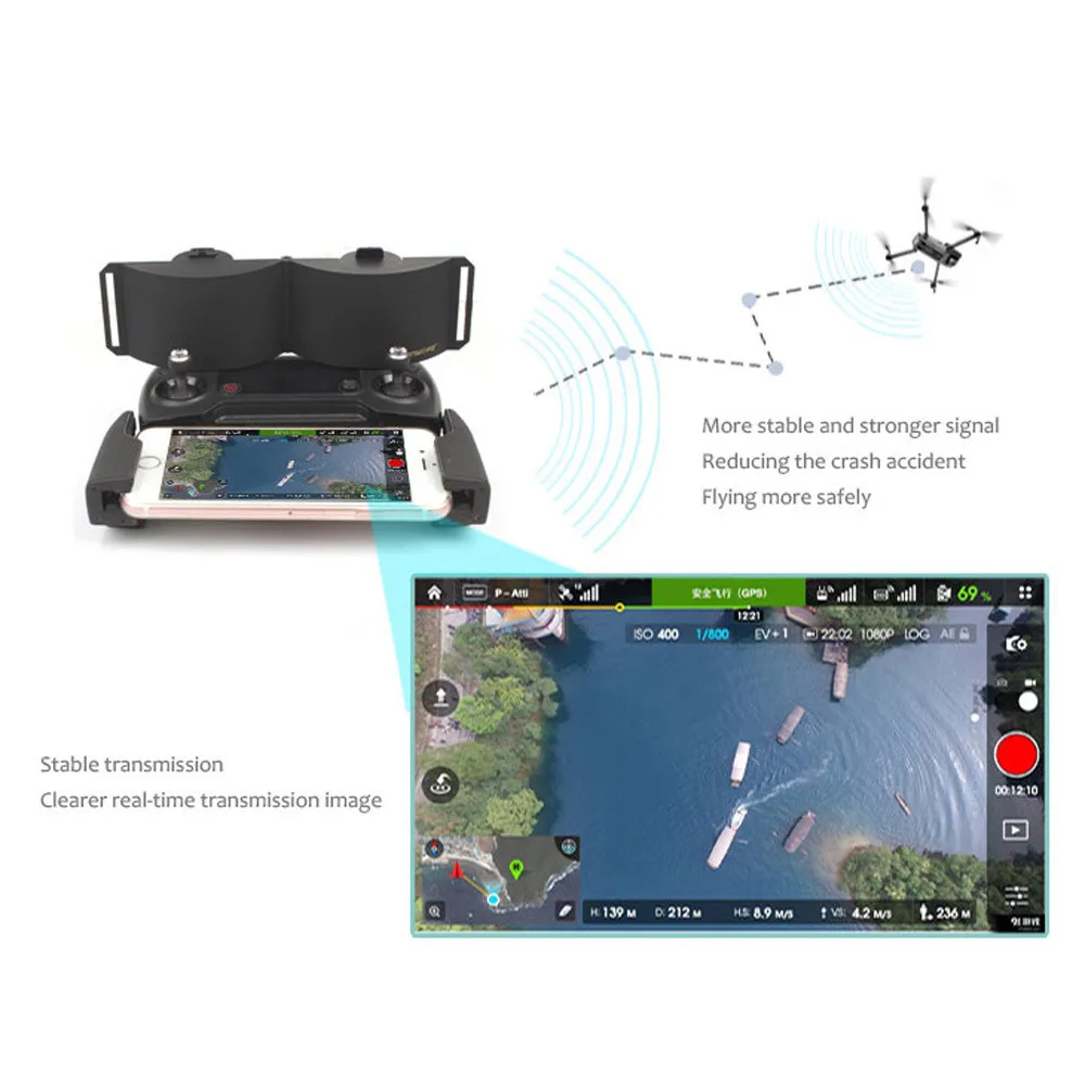 Пульт дистанционного управления Mavic 2 Pro/Mavic Air усилитель сигнала антенна