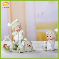 lxyy cute doll candle silicone molds creative wedding soap mould 3d baby doll silicone mold