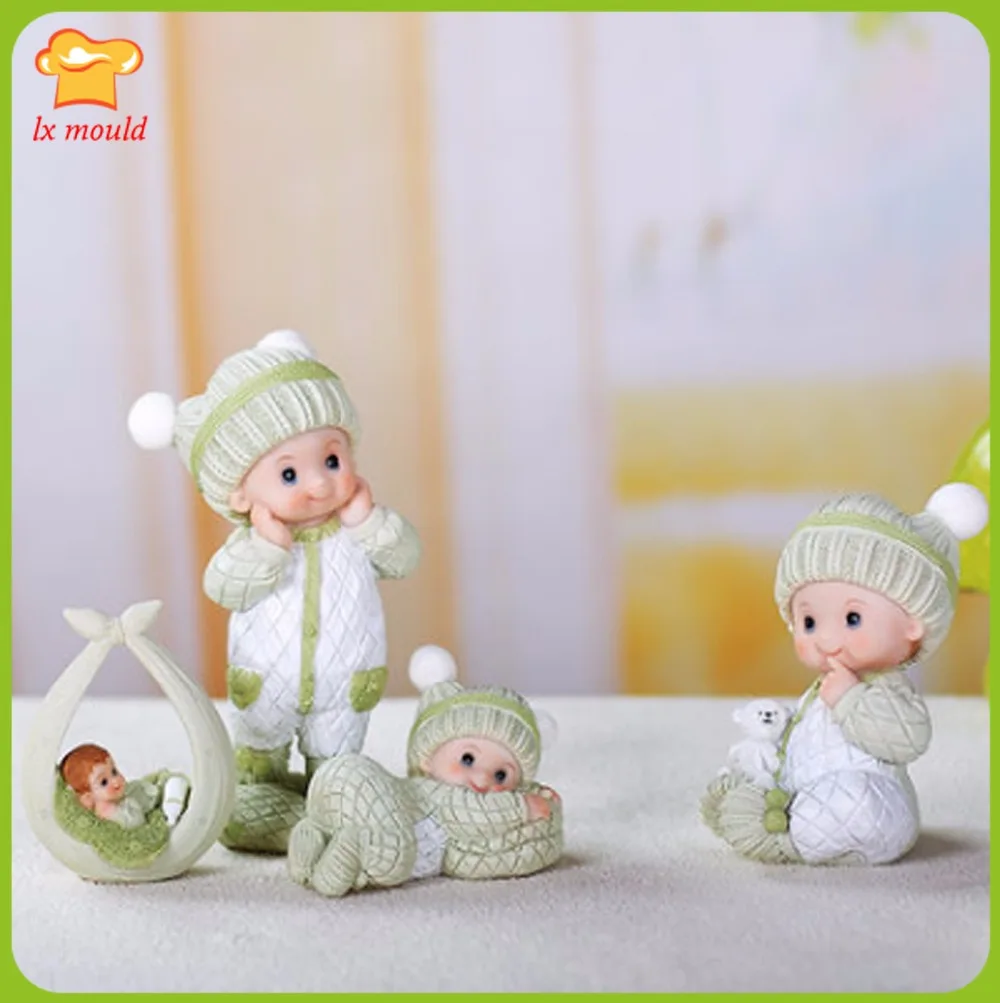 Милые силиконовые формы LXYY для кукол свечей креативная Свадебная форма мыла