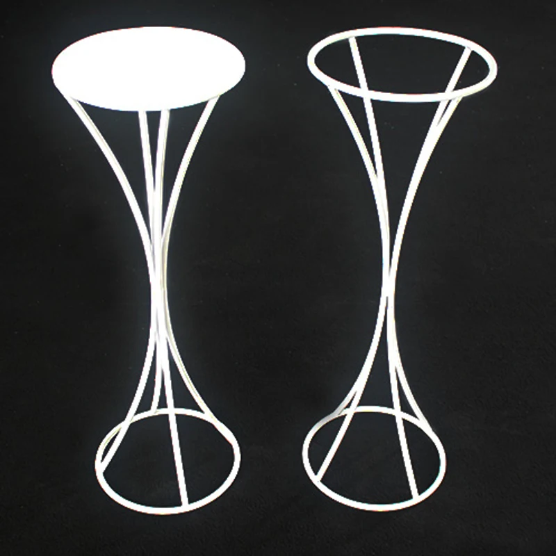 4Pcs/Lot Flower Vases Floor Metal Vase Plant Dried Floral Holder Flower Pot Road Lead for Home/Wedding Corridor Decoration G142