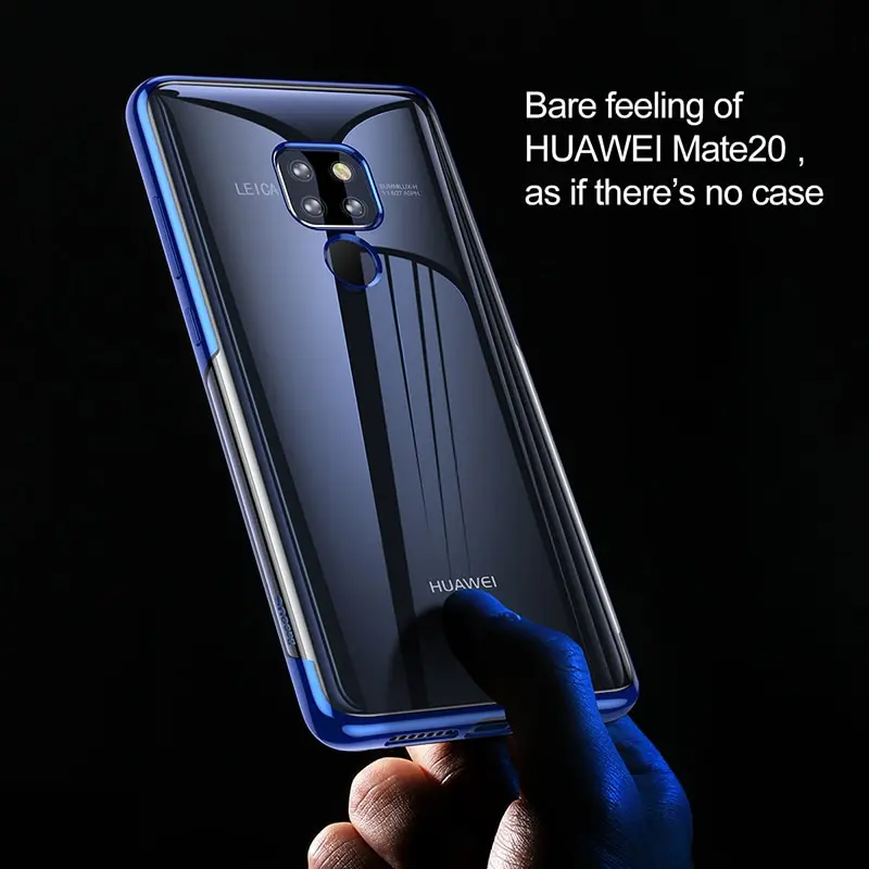 Роскошный чехол Baseus для huawei Коврики 20 Pro Чехол тонкий ультра гальваническим