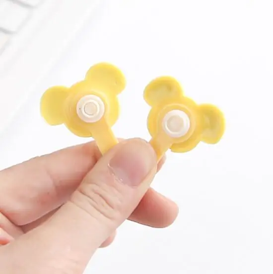 100 шт./лот мультяшный органайзер для кабеля защита намотки шнура держатель маркер