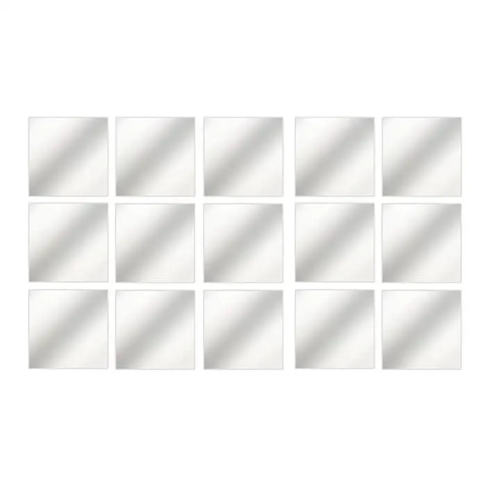 Practical Solid Square Self-adhesive Mirror Wall Decoration Stickers As Picture Home Interior Decor | Дом и сад