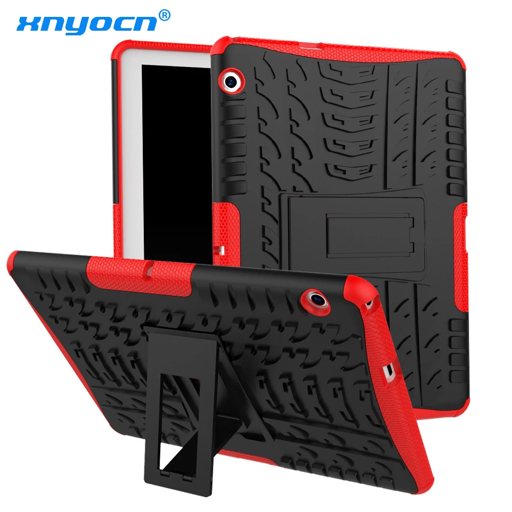 Чехол Xnyocn для HUAWEI Mediapad T3 10 9 6 задняя крышка из силикона ТПУ ПК подставка Прочный