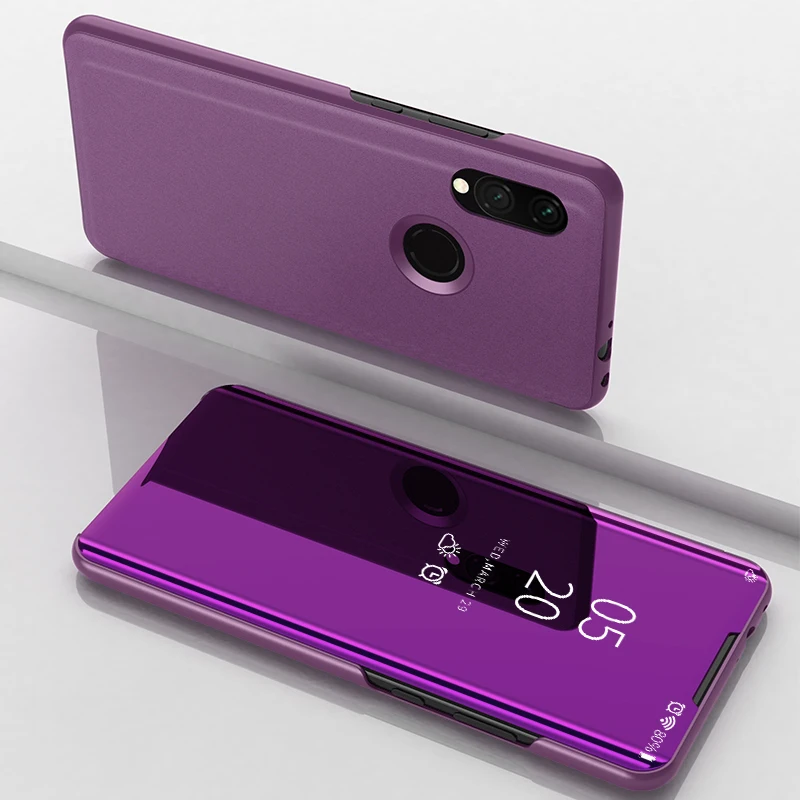 Роскошное умное зеркало флип чехол для телефона Xiaomi Redmi 7 полное покрытие Защита