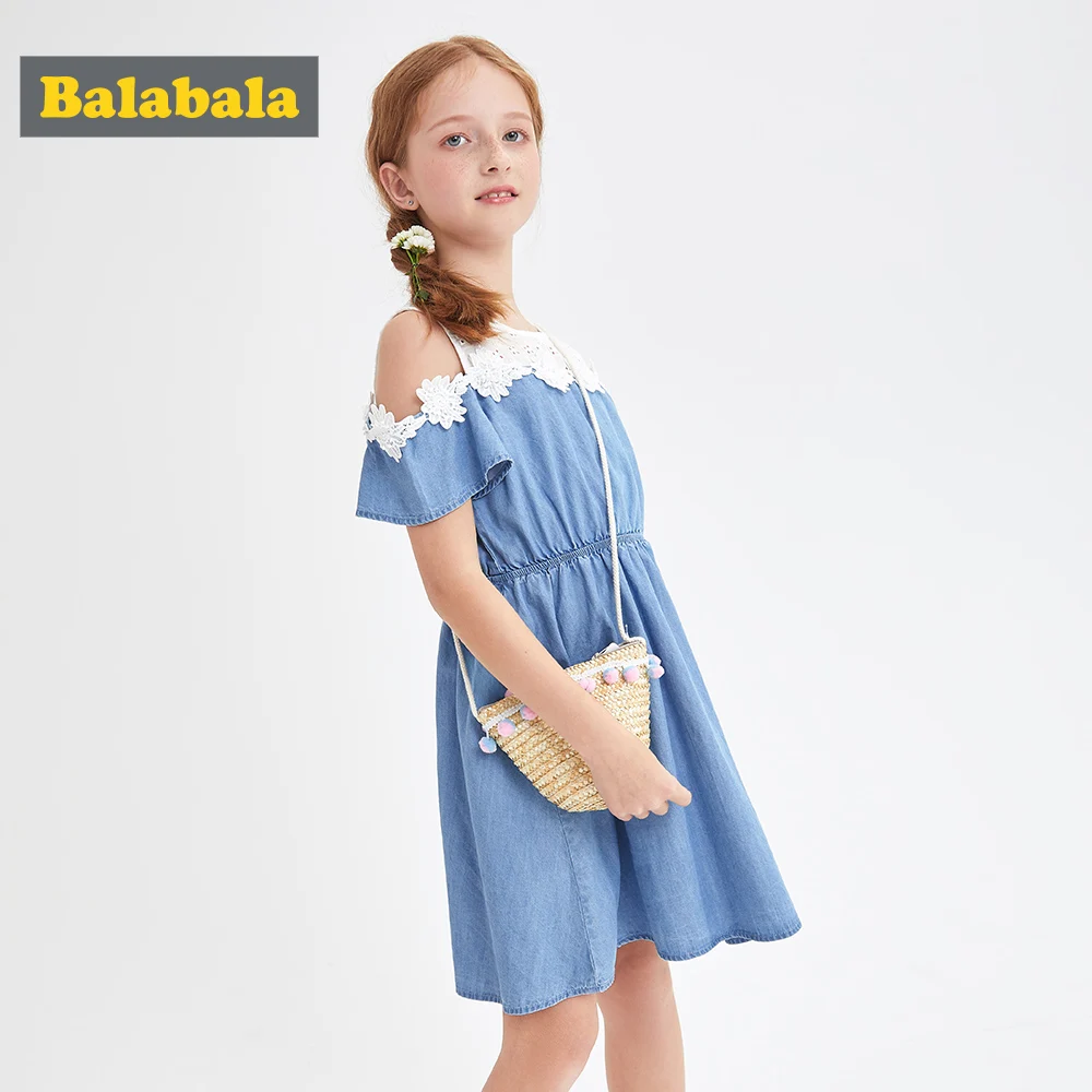 Платье для девочек с животными BalabalaBaby платье принцессы коротким рукавом Детская