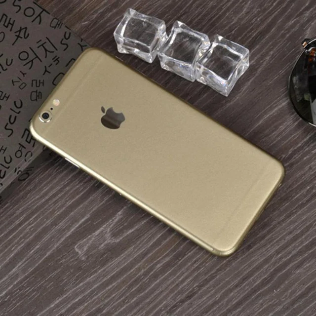 Gold Телефон наклейка кожа для iphone 6 6S 6P 7 7P 8 8P X красная кожа Наклейка на мобильный телефон задняя наклейка для iphone телефон наклейки - Цвет: Gold