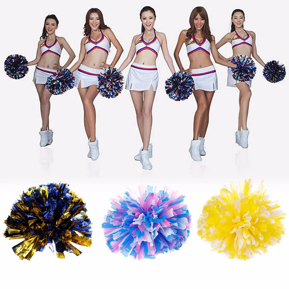 Ручной Pom Poms болельщик Черлидинг Cheer Танцевальная вечеринка футбольный клуб