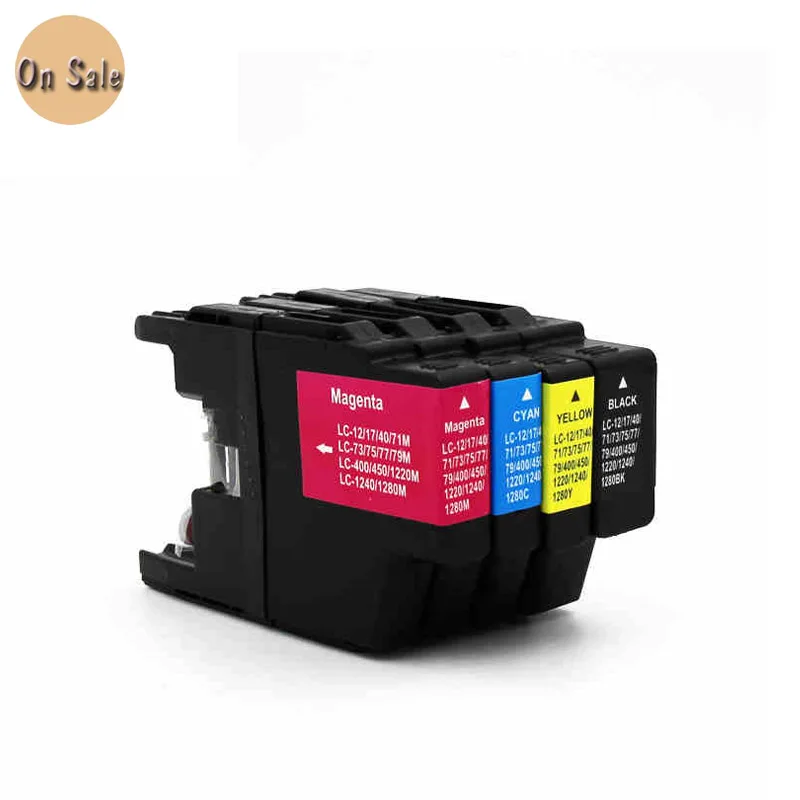 Hisiant для Brother LC400 LC450 LC1240 LC1280 чернильный картридж MFC J6540DW J6710AW J6910DW J425W J280W J430W J435W J625DW|ink